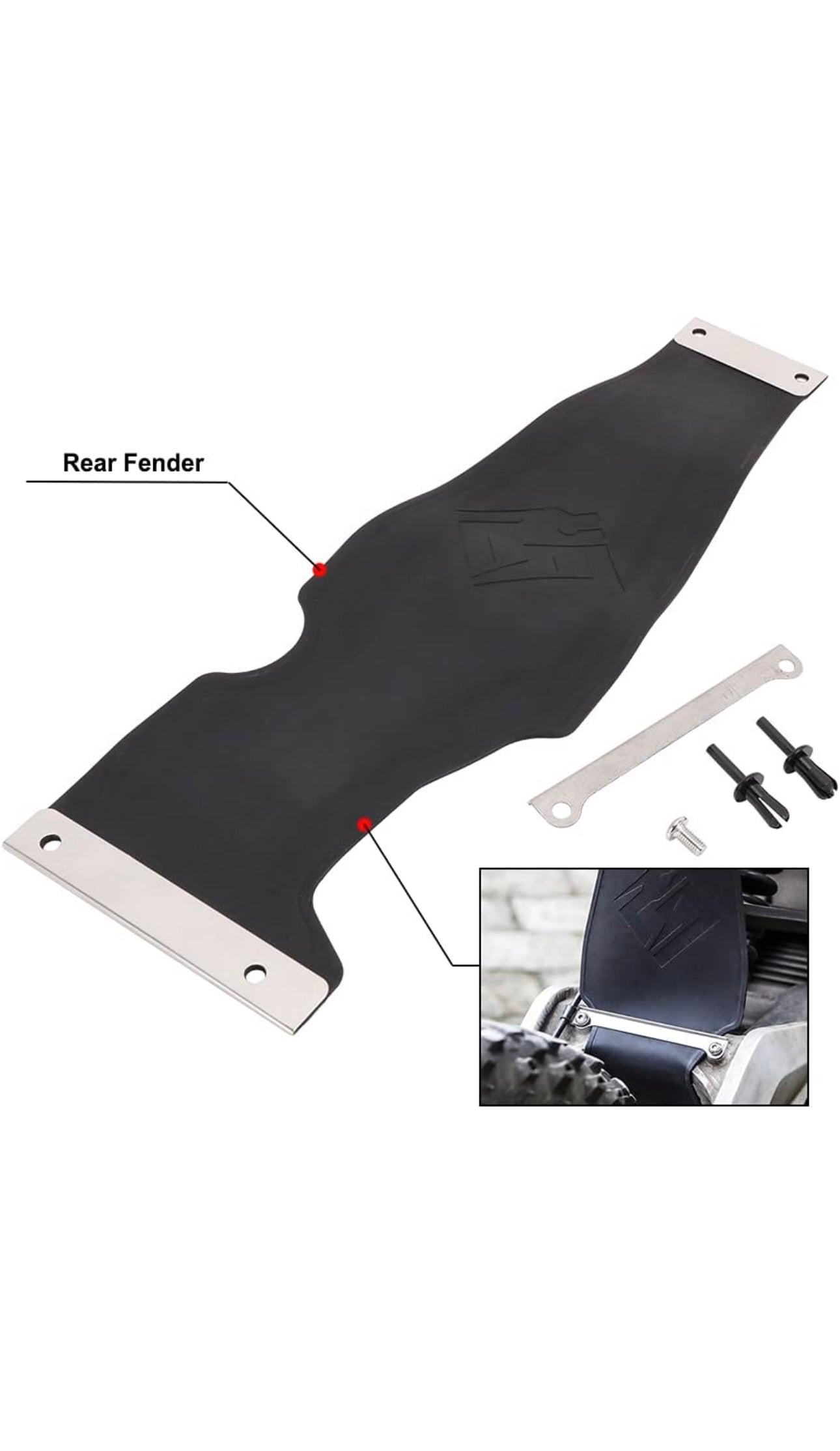Sur-Ron Lightbee Rubber Mudflap Rear Fender